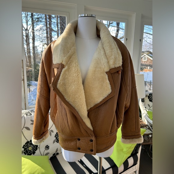 NWOT: Vintage ('80s) 100% Shearling Four Lions Jacket